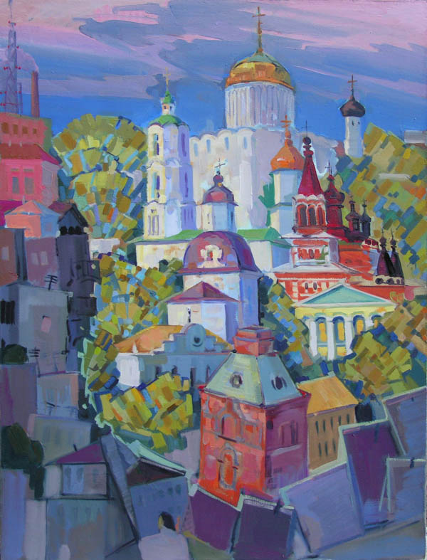 Свет православной Вятки,2008, х.м., 100х76